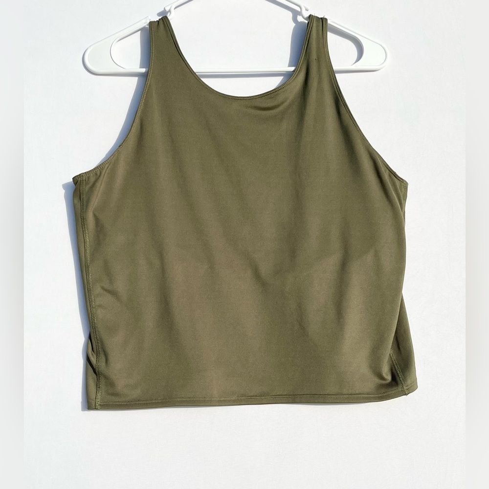 5. Adidas Wild Pine Crop Tank Bra | Size XL | Medium Support